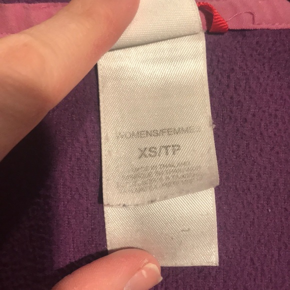 The North Face purple fleece zip hoodie - Picture 4 of 6